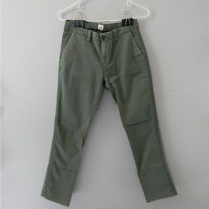 GAP army green girlfriend chino pants